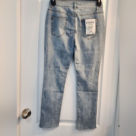 NWT Anthropologie EVIDNT Verona Skinny Ankle Jeans Size 27 - Picture 3 of 5